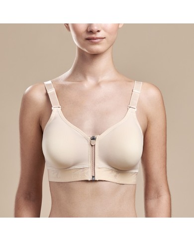 Reggiseno Post-Operatorio con Zip Frontale e Chiusura Posteriore con Ganci | Marena B09Z FlexFit™