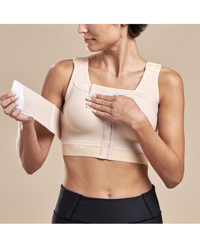 Reggiseno Post-Operatorio con Fascia Integrata e Apertura Frontale con Ganci | Marena B15 FlexFit™