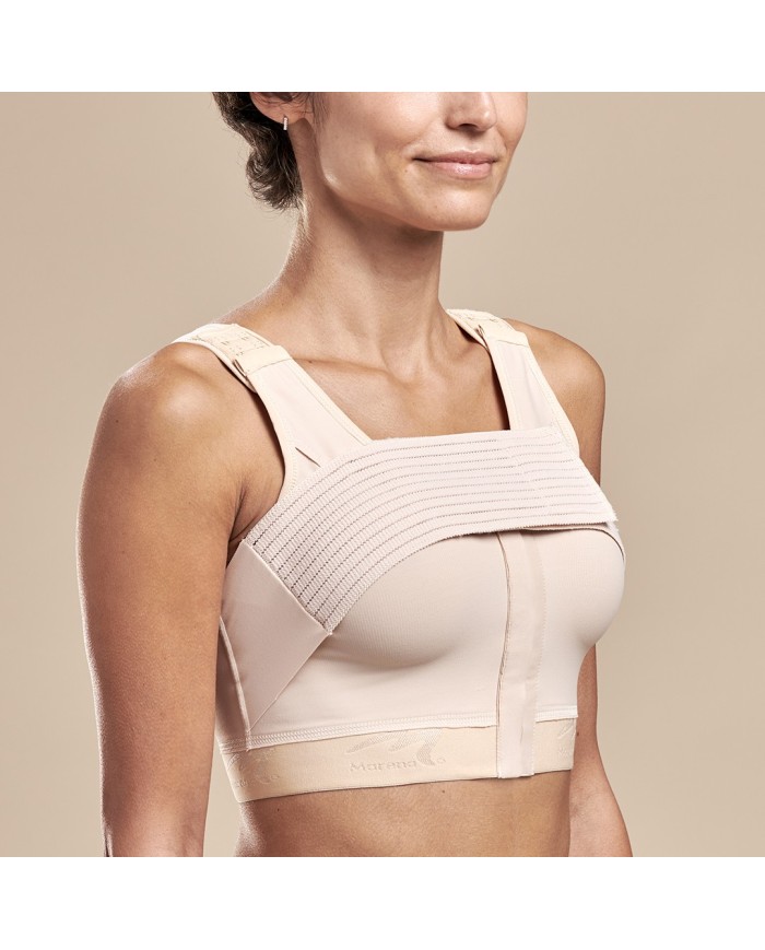 Reggiseno Post-Operatorio con Fascia Integrata e Apertura Frontale con Ganci | Marena B15 FlexFit™