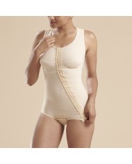 FTRA/SM: Body addominale con reggiseno integrato e maniche a 3/4 con apertura frontale con ganci | Marena