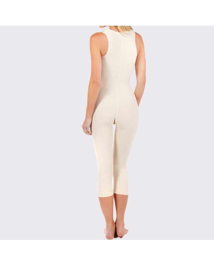 FTM: Guaina post-operatoria fino al polpaccio con reggiseno integrato e apertura frontale con ganci | Marena