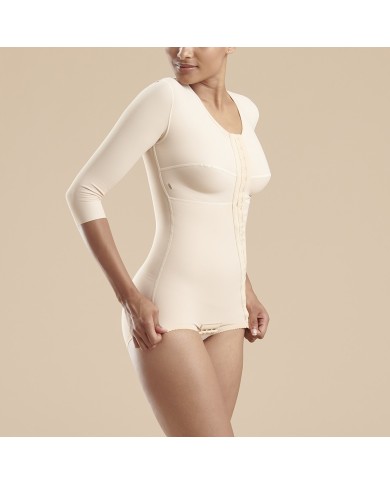 FTRA/SM: Body addominale con reggiseno integrato e maniche a 3/4 con apertura frontale con ganci | Marena FTRA/SM: Body addominale con reggiseno integrato e maniche a 3/4 con apertura frontale con ganci | Marena