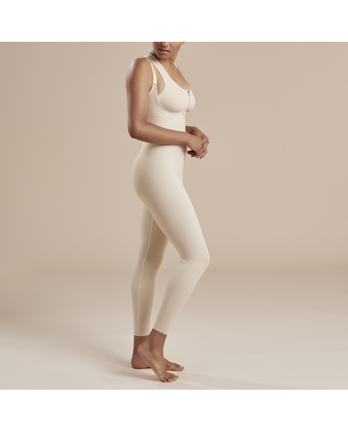 Guaina Compressiva Sottoseno-Caviglia con Bretelle ad Alta Copertura Sottoascellare ed Apertura Frontale | Marena SFBHL