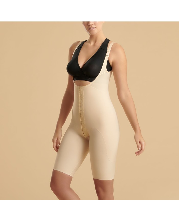 Guaina compressiva rinforzata sottoseno-ginocchio, alta copertura sottoascellare e apertura frontale | Marena SFBHRS