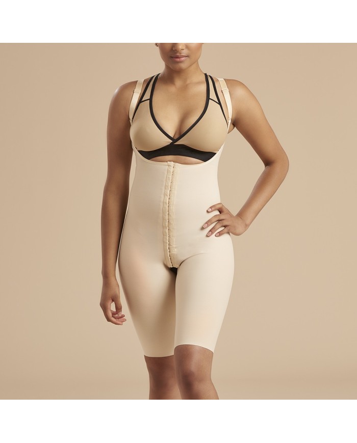 Guaina Compressiva Sottoseno-Ginocchio con Bretelle Alta Copertura e Apertura Frontale | Marena SFBHS