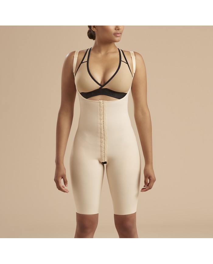 Guaina Compressiva Sottoseno-Ginocchio con Bretelle Alta Copertura e Apertura Frontale | Marena SFBHS