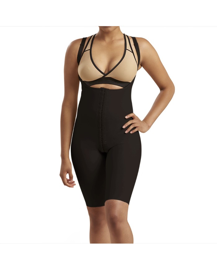 Guaina Compressiva Sottoseno-Ginocchio con Bretelle Alta Copertura e Apertura Frontale | Marena SFBHS