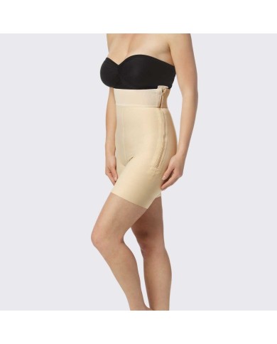 Guaina Compressiva a Pantaloncino Senza Bretelle con Aperture Laterali | Marena LGT