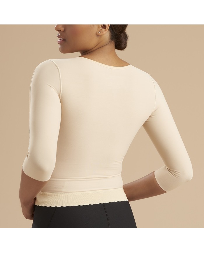 Corpetto Compressivo per Liposuzione Schiena e Braccia con Maniche a 3/4 | Marena FV2M Corpetto Compressivo per Liposuzione Schiena e Braccia con Maniche a 3/4 | Marena FV2M