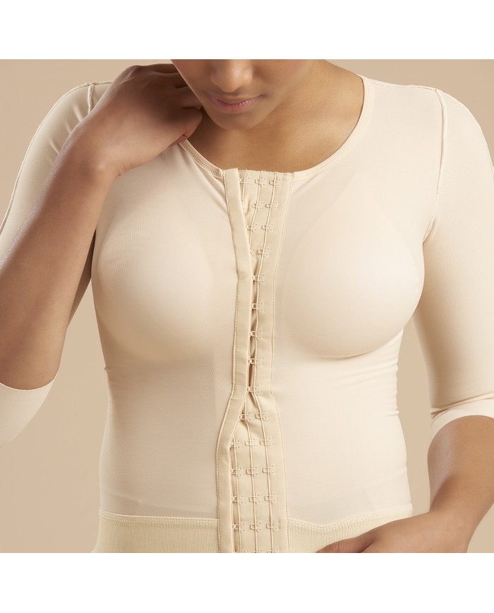 Corpetto Compressivo per Liposuzione Schiena e Braccia con Maniche a 3/4 | Marena FV2M Corpetto Compressivo per Liposuzione Schiena e Braccia con Maniche a 3/4 | Marena FV2M