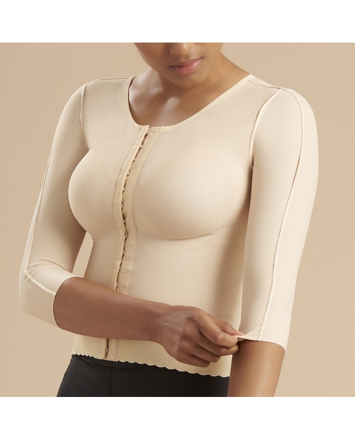 Corpetto Compressivo per Liposuzione Schiena e Braccia con Maniche a 3/4 | Marena FV2M Corpetto Compressivo per Liposuzione Schiena e Braccia con Maniche a 3/4 | Marena FV2M