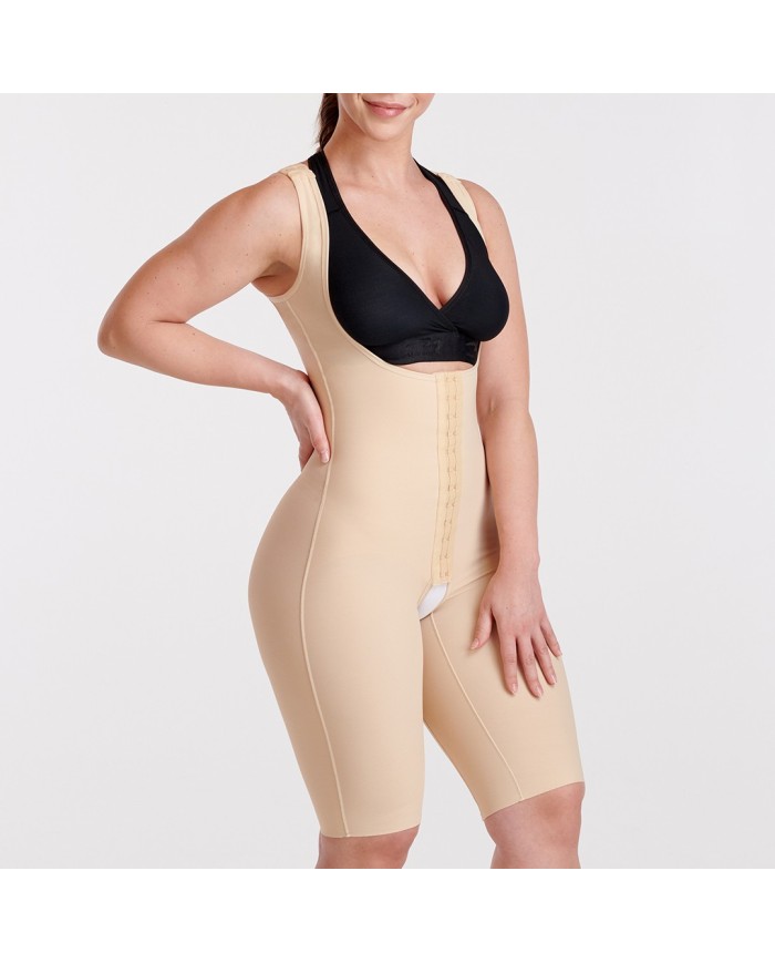 FCBHRS: Guaina curvy sottoseno-ginocchia con bretelle ed apertura frontale con ganci | Marena