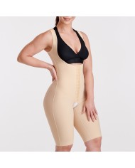 FCBHRS: Guaina curvy sottoseno-ginocchia con bretelle ed apertura frontale con ganci | Marena