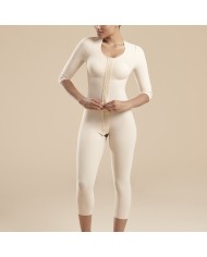 FBBMSM: Guaina Compressiva Completa con Maniche a 3/4 ed Apertura Frontale con Ganci | Marena