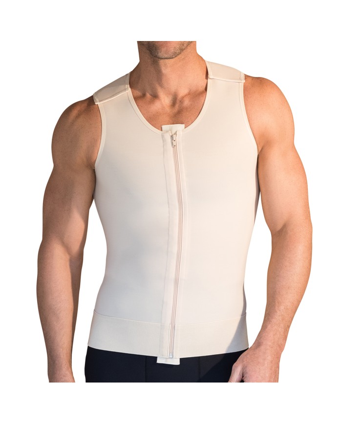 MV: Canotta compressiva per ginecomastia e liposuzione con apertura frontale a ganci e zip | Marena MV: Canotta compressiva per ginecomastia e liposuzione con apertura frontale a ganci e zip | Marena