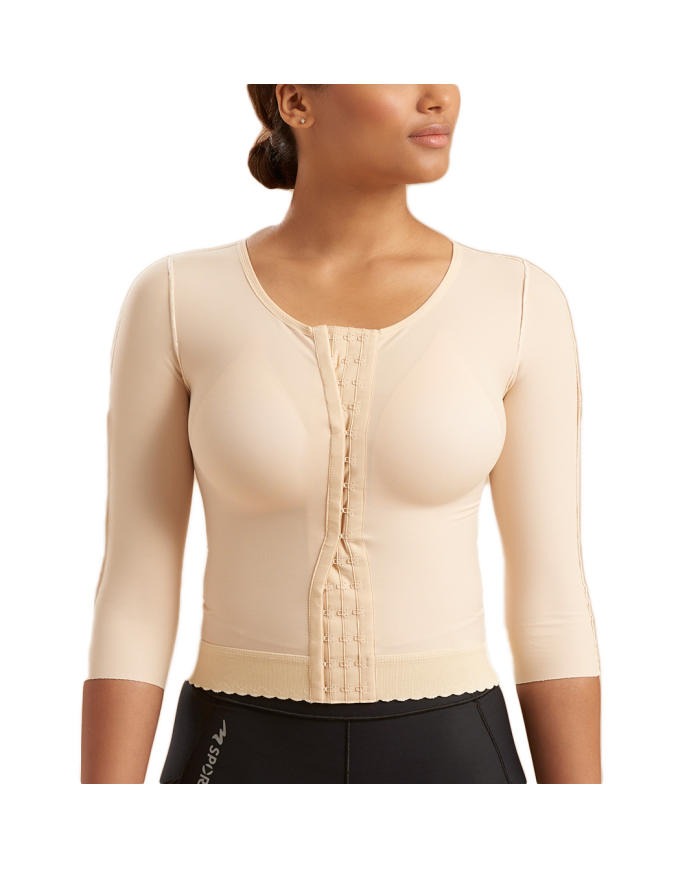 Corpetto Compressivo per Liposuzione Schiena e Braccia con Maniche a 3/4 | Marena FV2M Corpetto Compressivo per Liposuzione Schiena e Braccia con Maniche a 3/4 | Marena FV2M