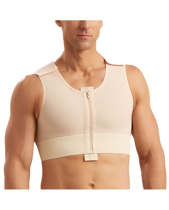 MVS: Corpetto post-operatorio per ginecomastia con apertura frontale a zip e ganci | Marena MVS: Corpetto post-operatorio per ginecomastia con apertura frontale a zip e ganci | Marena