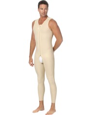 MB/SS: Guaina compressiva uomo con maniche corte e apertura frontale con ganci e zip | Marena MB/SS: Guaina compressiva uomo con maniche corte e apertura frontale con ganci e zip | Marena