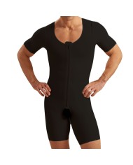 MB/SS: Guaina compressiva uomo con maniche corte e apertura frontale con ganci e zip | Marena MB/SS: Guaina compressiva uomo con maniche corte e apertura frontale con ganci e zip | Marena