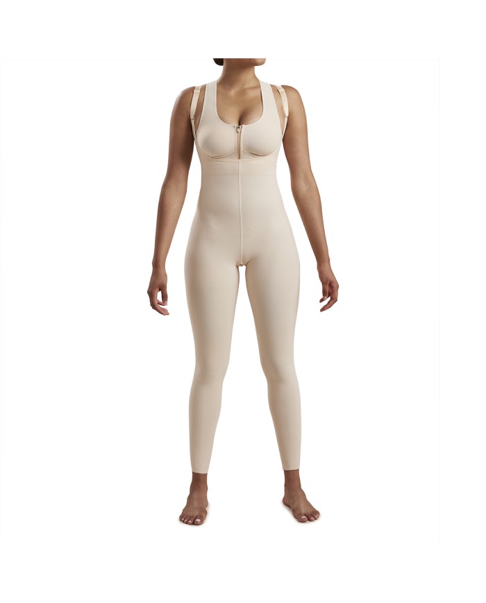 Guaina Compressiva Post-Operatoria Sottoseno-Caviglia con Bretelle, Alta Copertura Sottoascellare, 2° stage | Marena SFBHL2